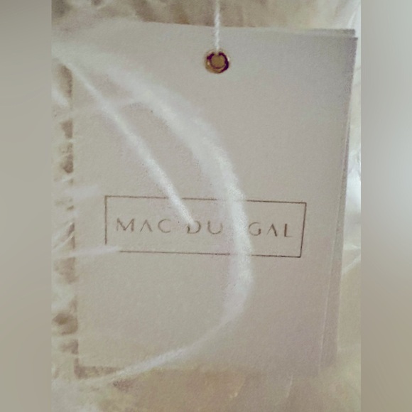 NWT MacDuggal Feather Strapless Statement Mini Dress w Satin Sash - - Picture 11 of 11